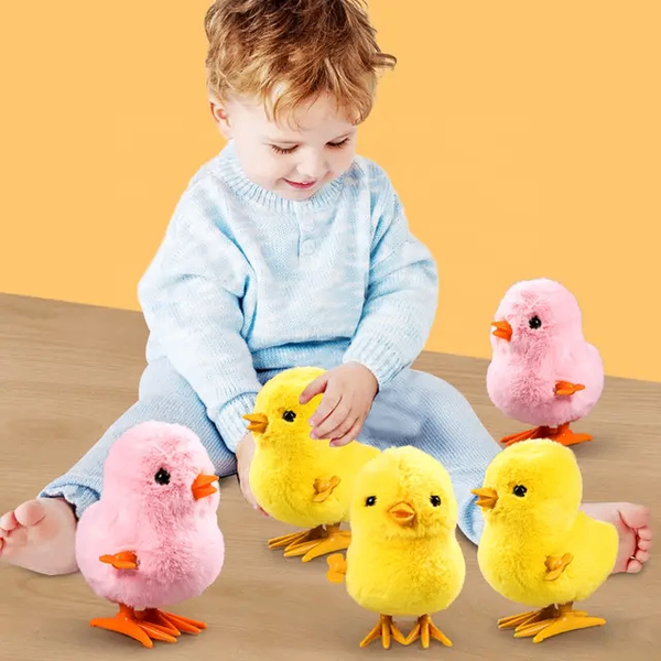 Jouets poussins en peluche