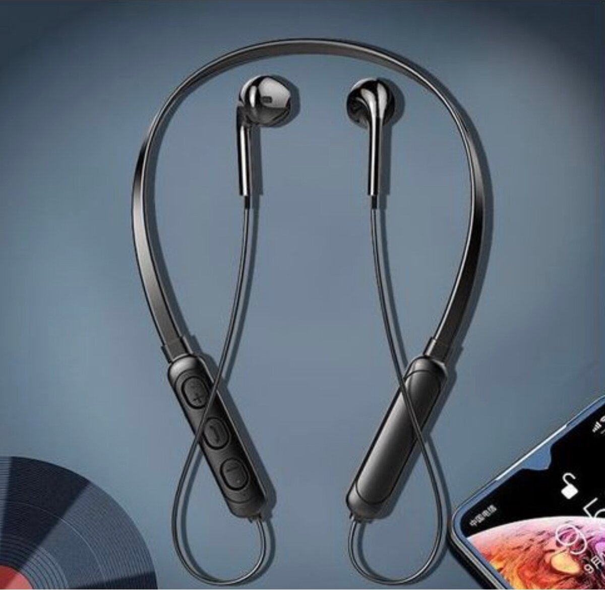 Bluetooth headset neckband for Android and iPhones