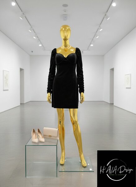 Robe Velours Reine Élégante