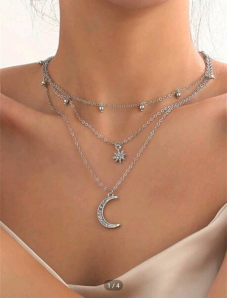 Chaîne argente 3en1