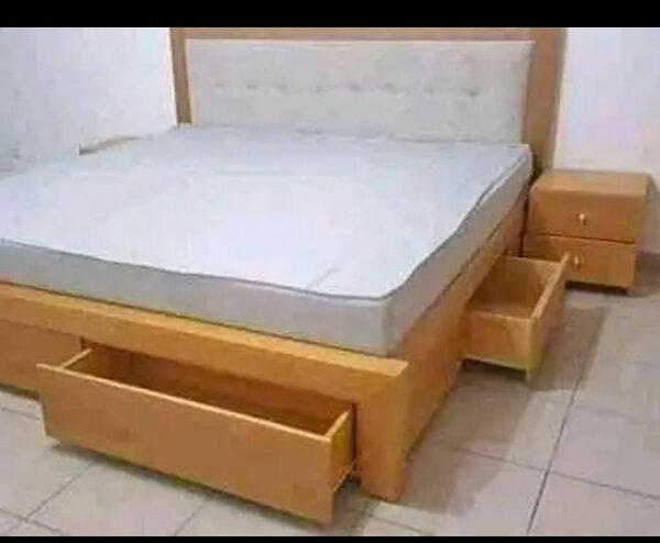 Lit avec rangement moderne