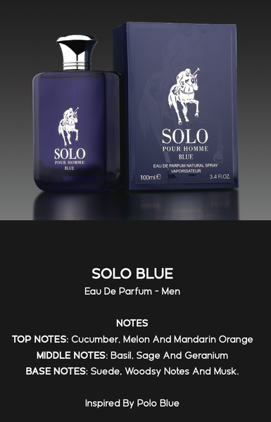 Parfum Solo Blue pour Homme