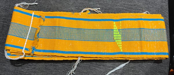 Ceinture tissée colorée
