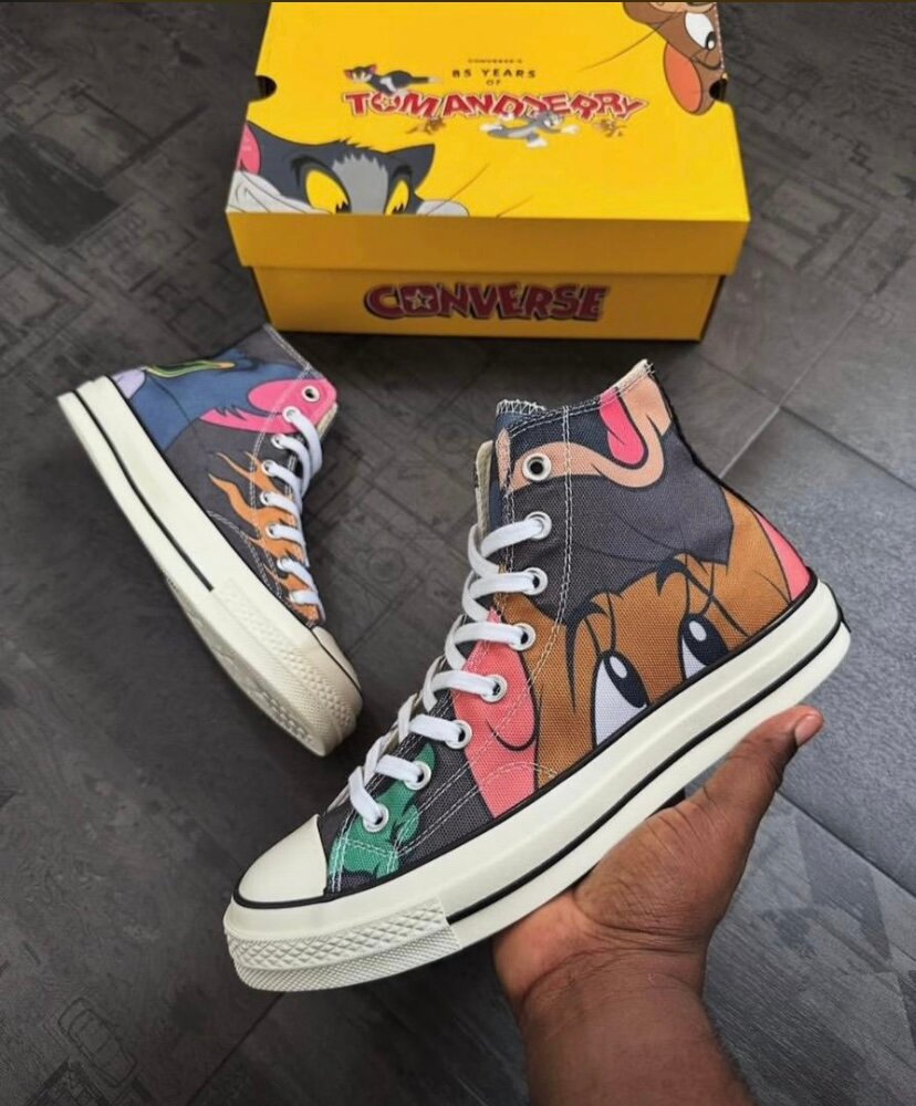 Baskets montantes style Converse