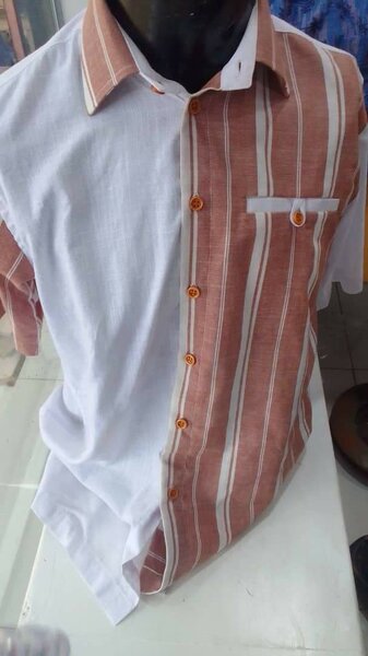 Chemise Hommes Élégante Rayée