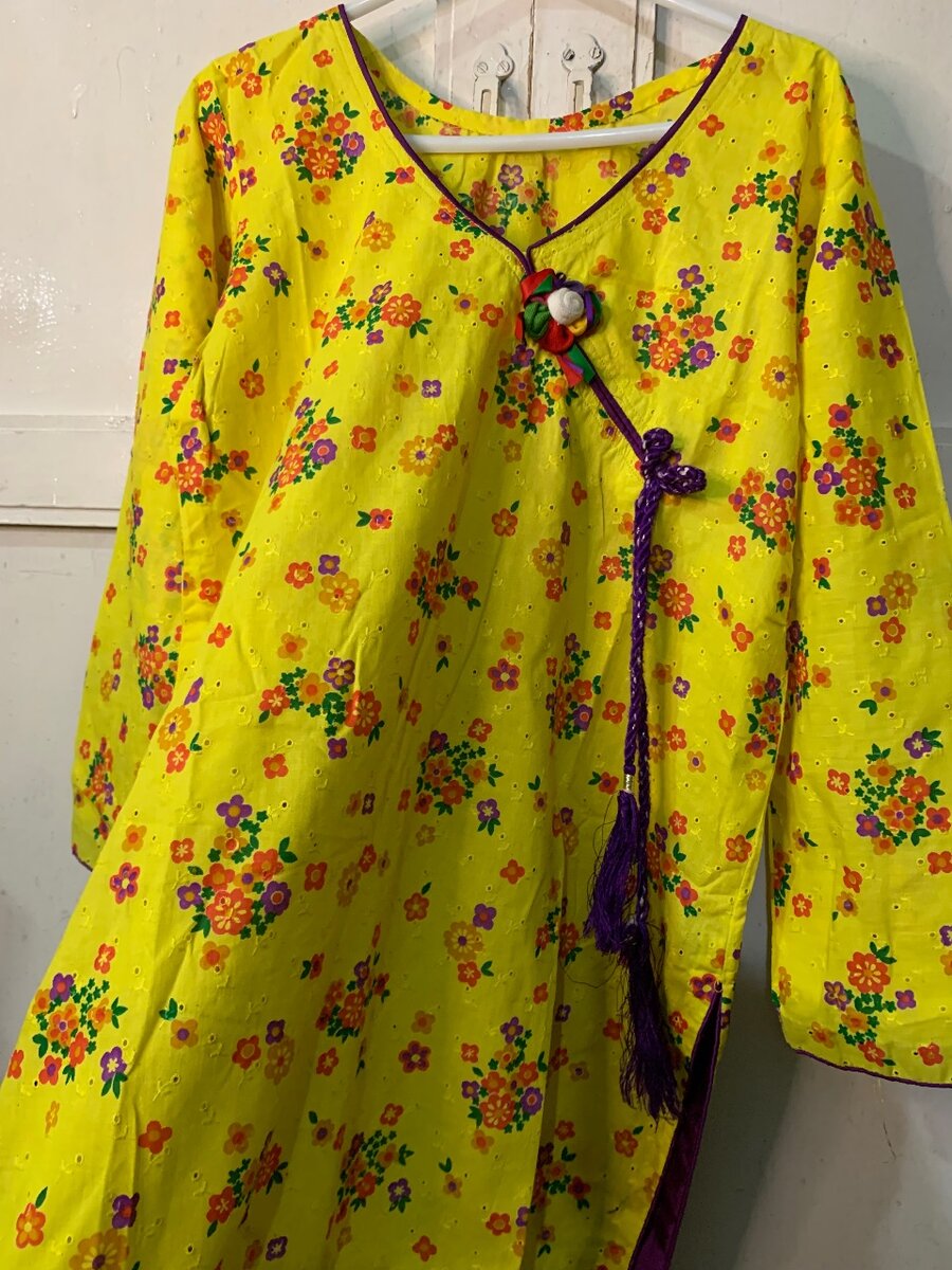 Small Cambric cotton embroided shirt