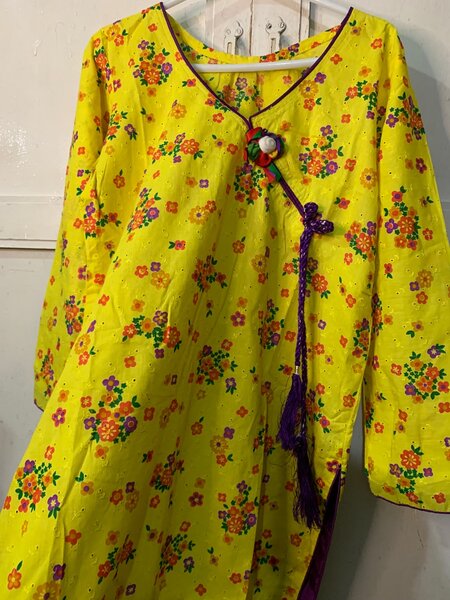 Small Cambric cotton embroided shirt