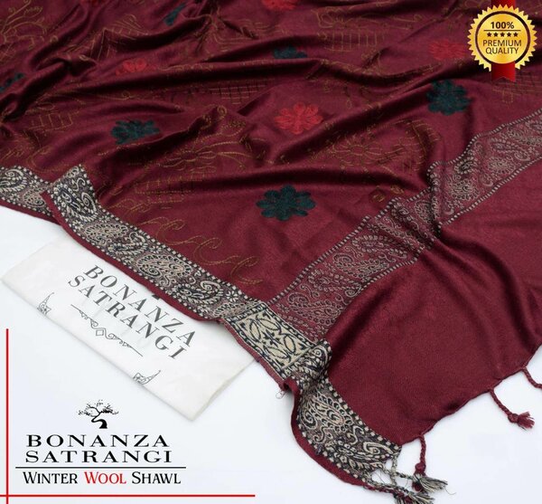 New winter Shawl Bonanza satrangi