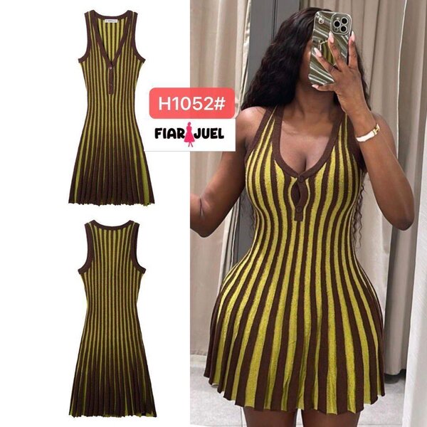 Robe rayée élégante