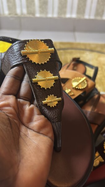 Sandales en cuir ethniques