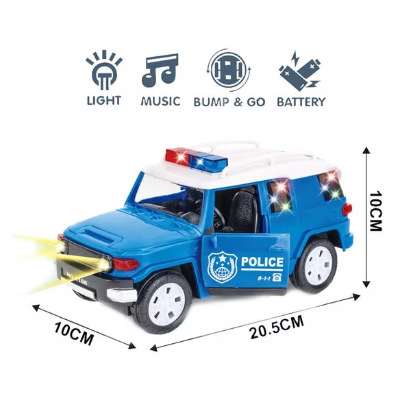 Voiture jouet police lumineuse