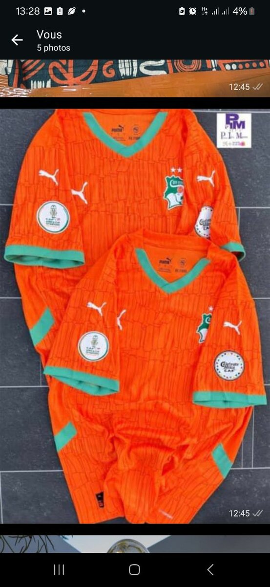 Maillot Équipe Côte d'Ivoire