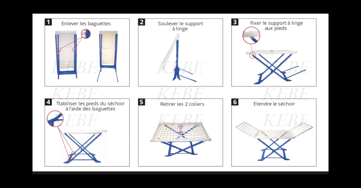 Le sèche-linge pliant moderne