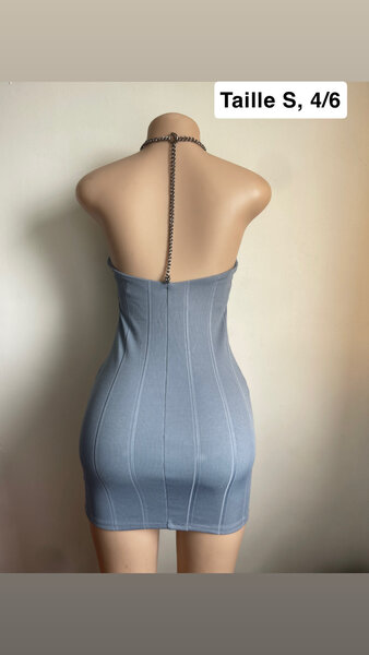 Sleek Halter Mini Dress