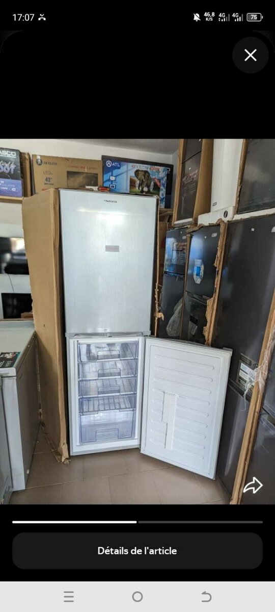 Réfrigérateur combiné moderne