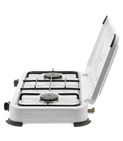 PORTABLE DOUBLE BURNER GAS STOVE WITH LID FOR OUTDOOR SGS-60