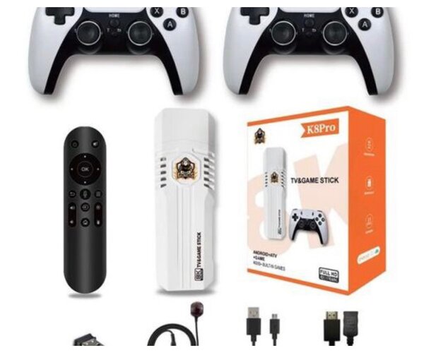 Flick Game & TV Stick (2 wireless controller & Remote)