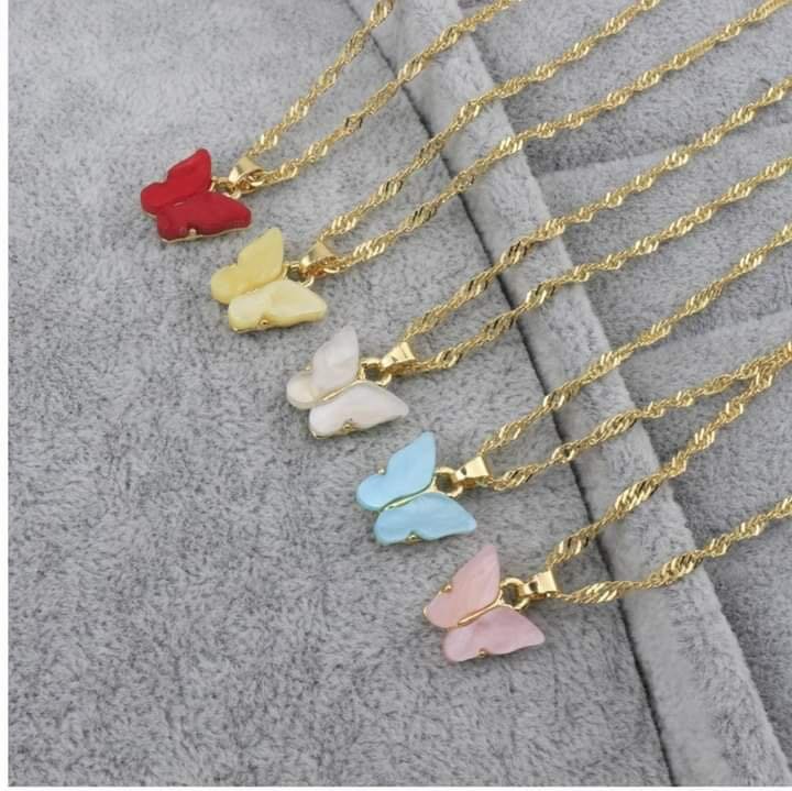 Butterfly necklaces
