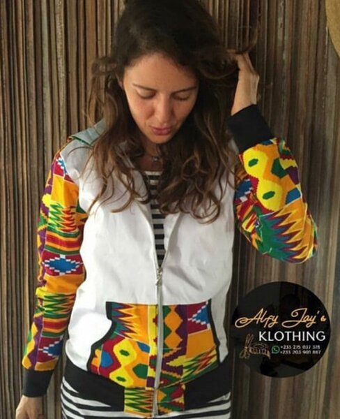 African print Hoodie jacket