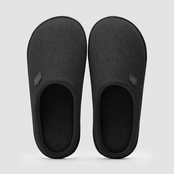 40-41р, хлопковые тапочки цвета графит