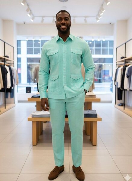 Ensemble chemise et pantalon homme