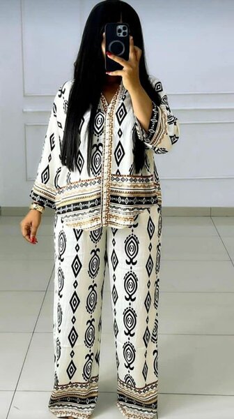 Pyjama ensemble imprimé bohème