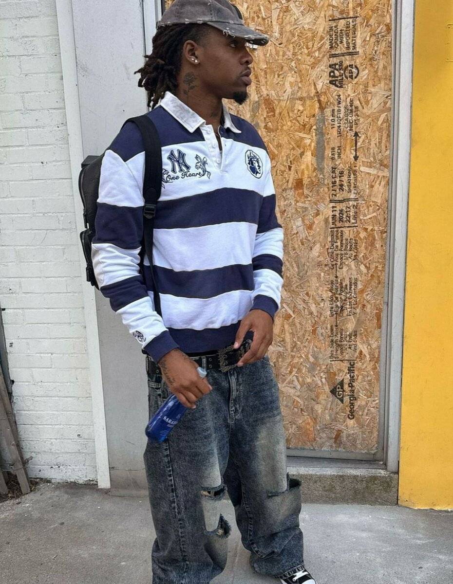 Polo Rugby Rayé Homme