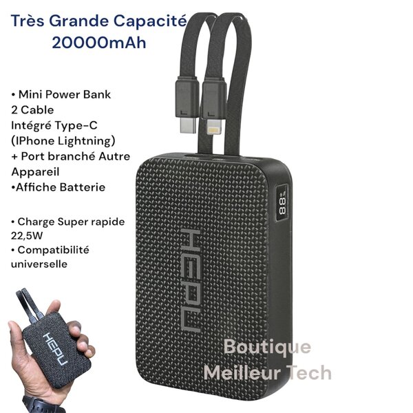 Mini Power Bank 20000mah 22W