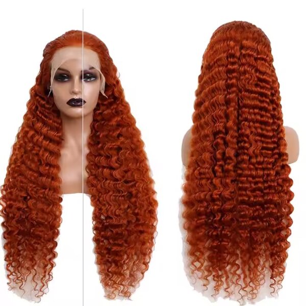 350 Ginger Colored Wigs Human