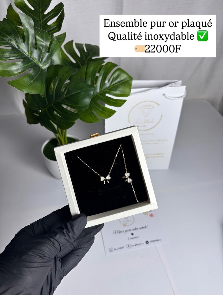 Ensemble plaqué or 16K