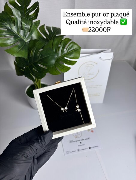 Ensemble plaqué or 16K
