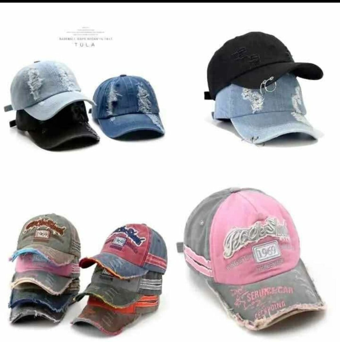 Casquettes de baseball colorées