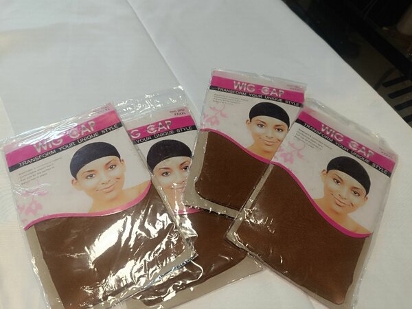 Brown Stretch Wig Cap