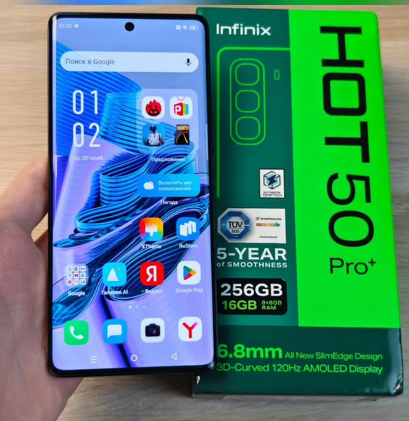 Infinix hot 50pro plus 256gig