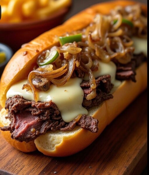 Délicieux sandwich au boeuf grillé