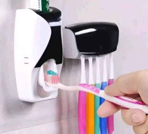 Distributeur Automatique De Dentifrice + Protège Brosse