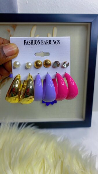 6 in 1 earrings