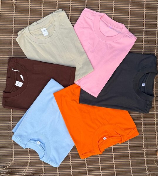 Lot de T-shirts colorés unisexe