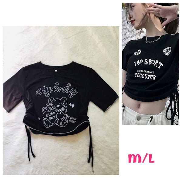 Salaula crop tops and tops