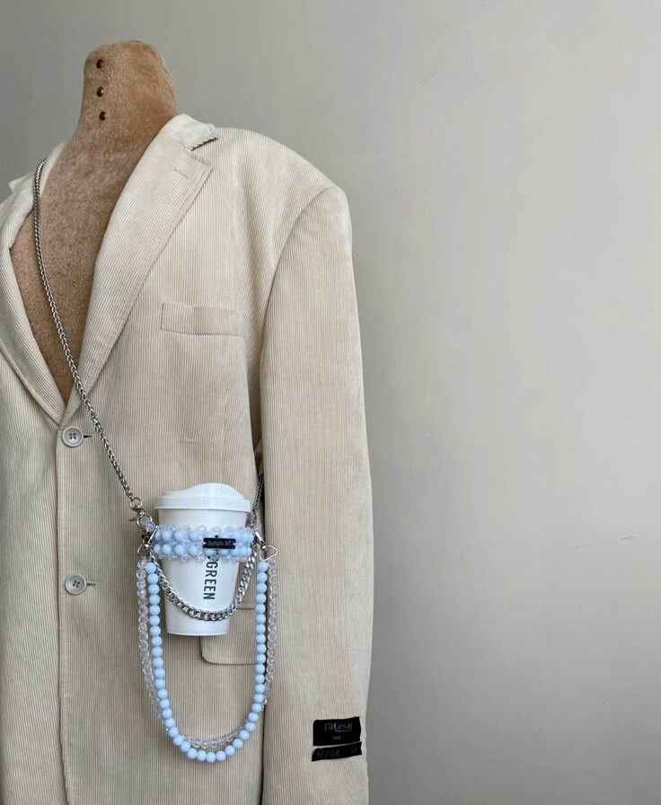 Porte-gobelet perlé élégant