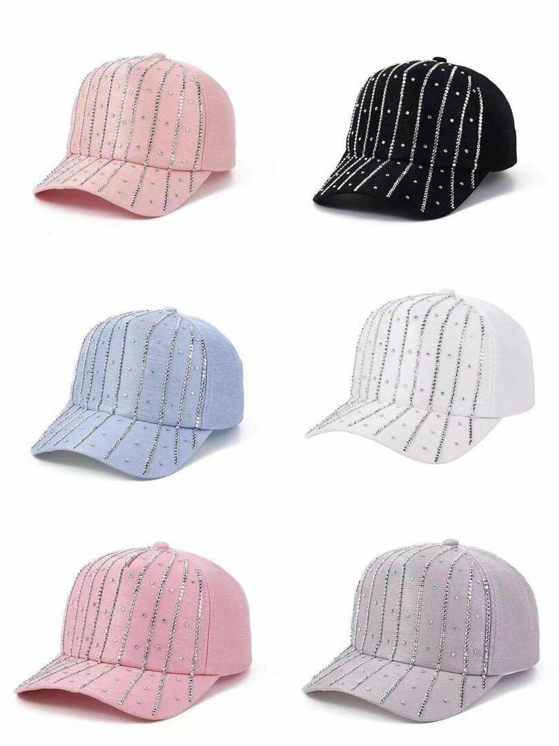 Casquettes strass brillantes