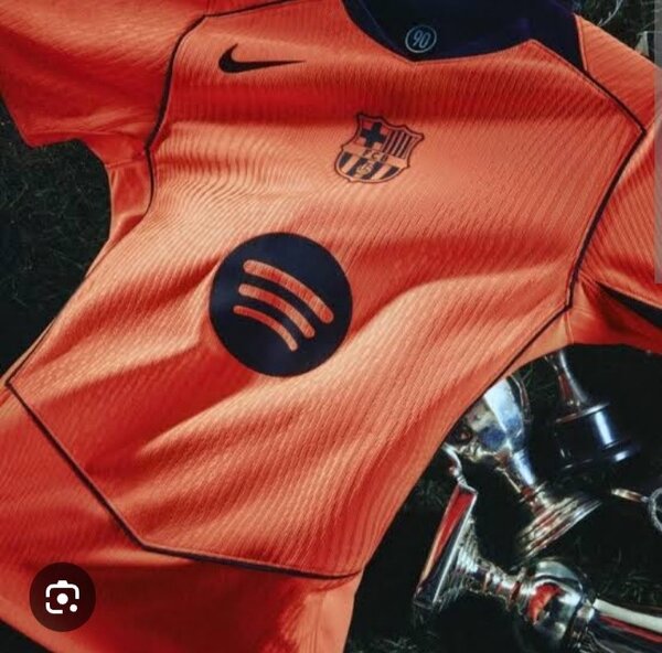 Maillot de football Nike orange