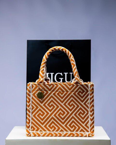 Sac élégant en tissu imprimé