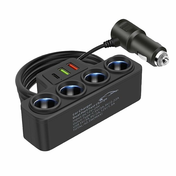 Chargeur USB voiture 4 ports