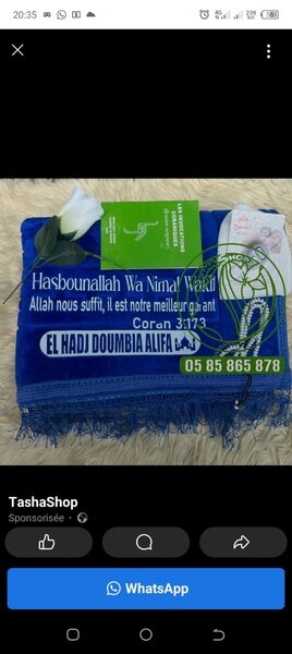 Tapis de prière personnalisé