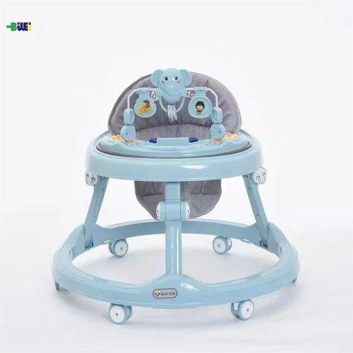 Trotteur Bébé Réglable Bleu