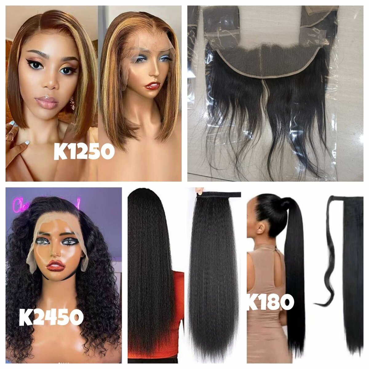 Peruvian hair bundles also available for order