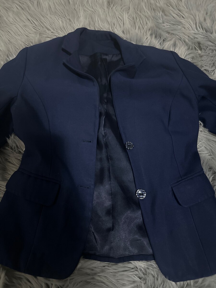 Navy blue office jacket size medium