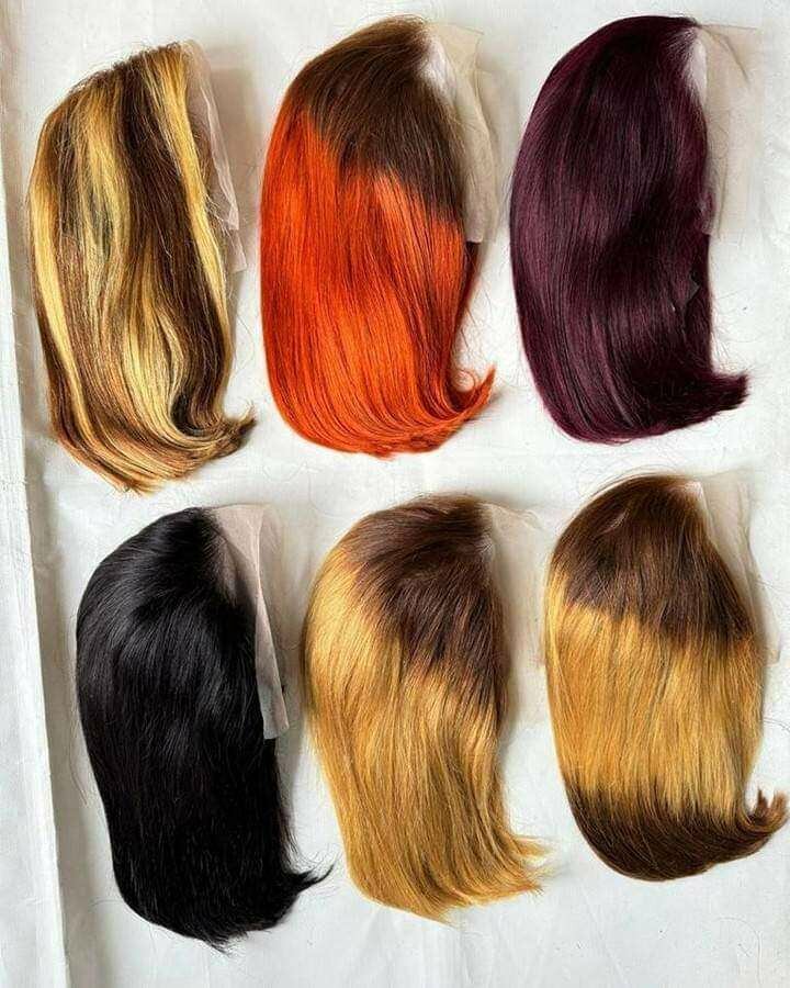 Perruques Synthétiques Colorées