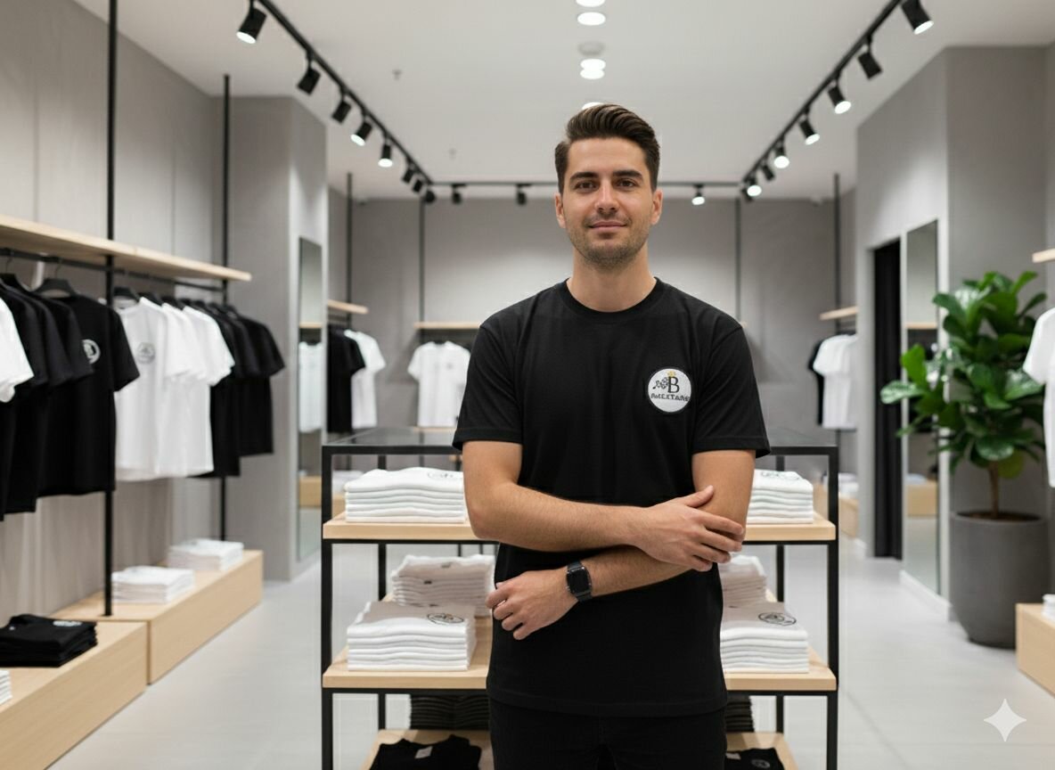 T-shirt noir classique